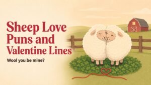 Sheep Love Puns and Valentine Lines