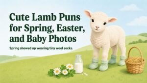 Cute Lamb Puns for Spring, Easter, and Baby Photos