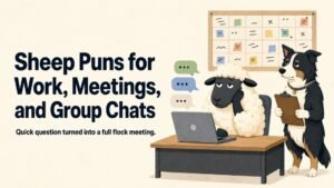 Sheep Puns for Work, Meetings, and Group Chats