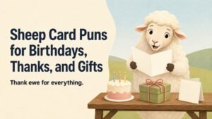 Sheep Card Puns for Birthdays, Thanks, and Gifts