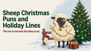 Sheep Christmas Puns and Holiday Lines