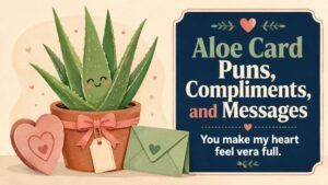 Aloe Card Puns, Compliments, and Messages