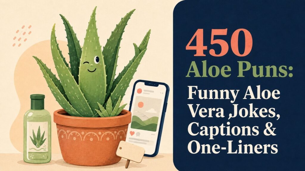 450 Aloe Puns: Funny Aloe Vera Jokes, Captions & One-Liners