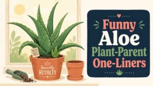Funny Aloe Plant-Parent One-Liners