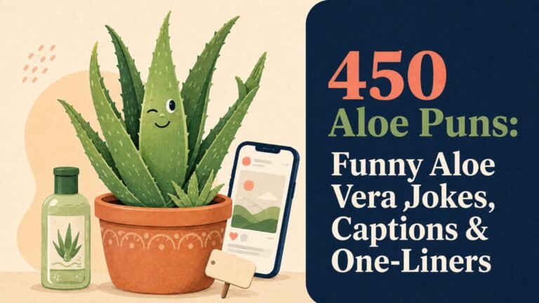 450 Aloe Puns: Funny Aloe Vera Jokes, Captions & One-Liners