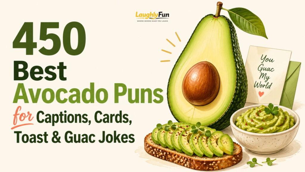 450 Best Avocado Puns for Captions, Cards, Toast & Guac Jokes