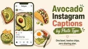Avocado Instagram Captions by Photo Type