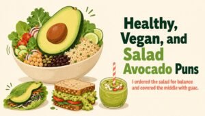 Healthy, Vegan, and Salad Avocado Puns