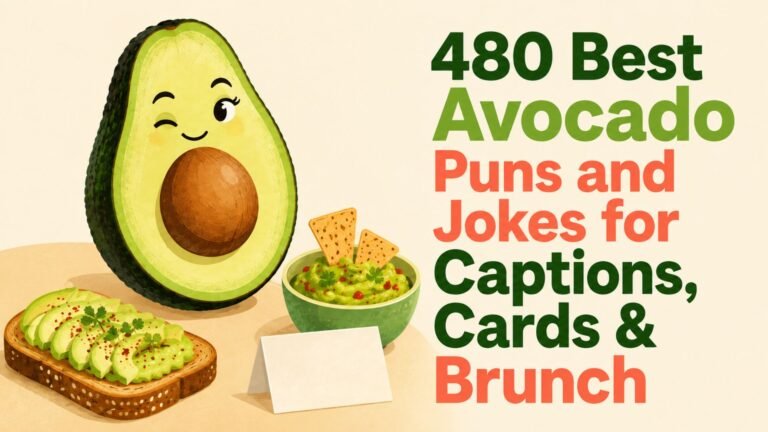 480 Best Avocado Puns for Captions, Cards, Toast & Guac Jokes