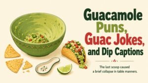 Guacamole Puns, Guac Jokes, and Dip Captions