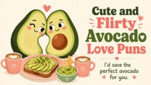 Cute and Flirty Avocado Love Puns