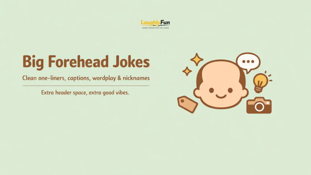 265+ Big Forehead Jokes: Short One-Liners, Roasts, and Wordplay