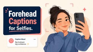 Big Forehead Captions for Instagram and Selfies