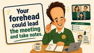 School and Work Big Forehead Jokes