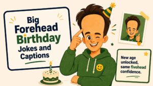 Big Forehead Birthday Jokes and Captions