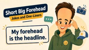 Short Big Forehead Jokes and One-Liners