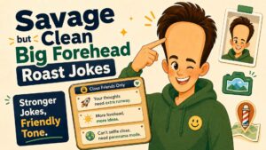 Savage but Clean Big Forehead Roast Jokes