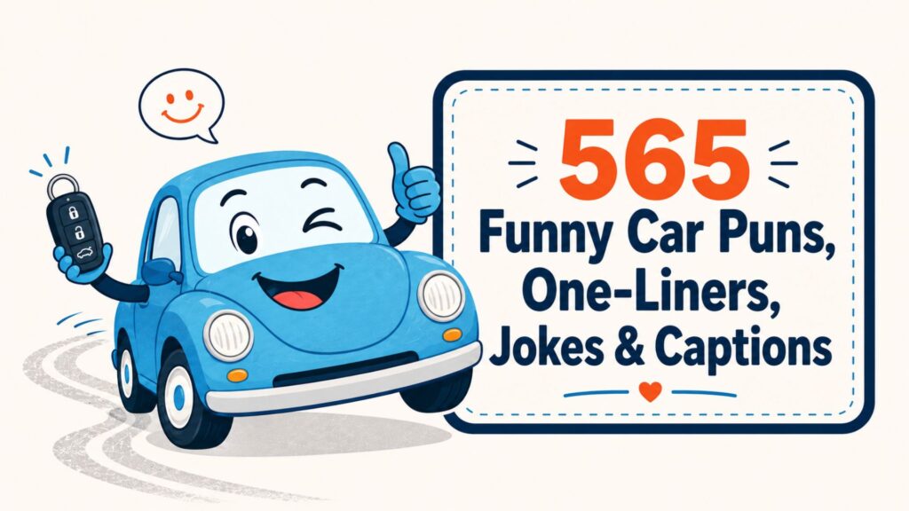 565 Funny Car Puns, One-Liners, Jokes & Captions