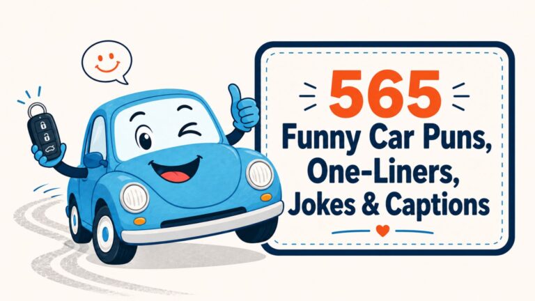 565 Funny Car Puns, One-Liners, Jokes & Captions