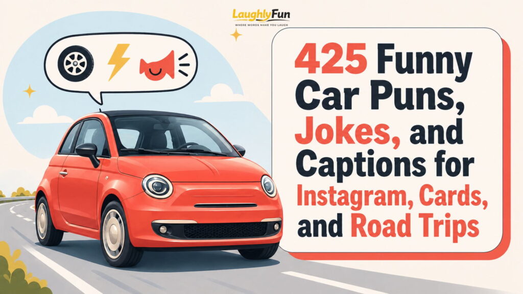425 Funny Car Puns, Jokes, and Captions for Instagram, Cards, and Road Trips