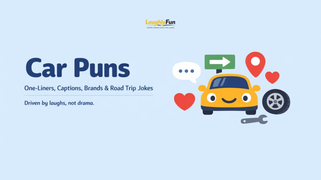 425+ Car Puns & Jokes for Captions, Cards, and Road Trips (Clean + Funny)