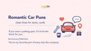 Romantic Car Lines for Cards & Captions
