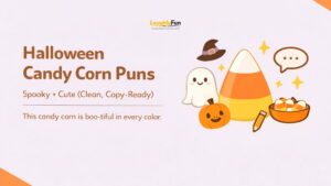 Halloween Candy Corn Puns (Spooky + Cute)