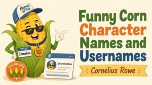 Funny Corn Character Names and Usernames