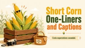 Short Corn One-Liners and Captions