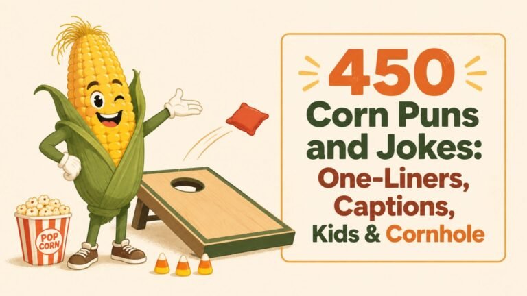450 Corn Puns and Jokes: One-Liners, Captions, Kids & Cornhole