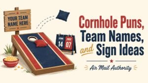 Cornhole Puns, Team Names, and Sign Ideas