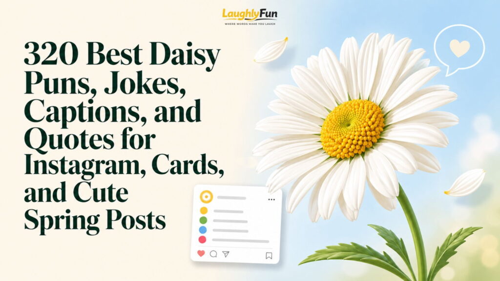 320 Best Daisy Puns, Jokes, Captions, and Quotes for Instagram, Cards, and Cute Spring Posts