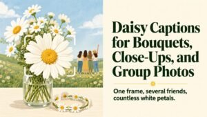 Daisy Captions for Bouquets, Close-Ups, and Group Photos