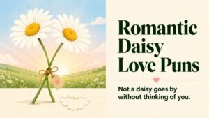 Romantic Daisy Love Puns