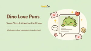 Dino Love Puns (Texts + Valentine Cards)