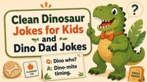 Clean Dinosaur Jokes for Kids and Dino Dad Jokes