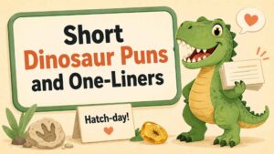 Short Dinosaur Puns and One-Liners