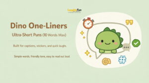 Dino Puns One-Liners (Ultra-Short Only)