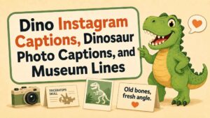 Dino Instagram Captions, Dinosaur Photo Captions, and Museum Lines