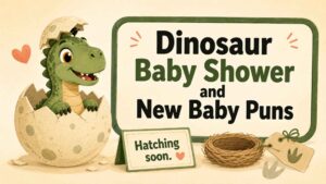 Dinosaur Baby Shower and New Baby Puns