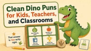 Clean Dino Puns for Kids, Teachers, and Classrooms