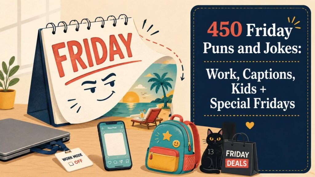 450 Friday Puns and Jokes: One-Liners, Captions, Work-Safe, Kids + Special Fridays