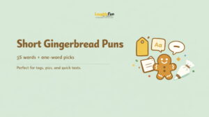 Short Gingerbread Puns (≤5 words) + One-Word Picks