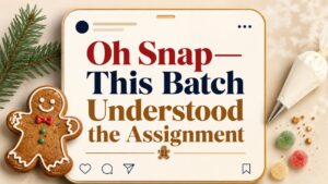 Gingerbread Captions for Instagram, TikTok & Social Media