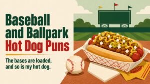 Baseball and Ballpark Hot Dog Puns