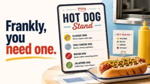 Hot Dog Stand Puns, Food Truck Puns, Menu Ideas, and Printable Sign Lines