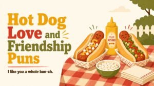 Hot Dog Love and Friendship Puns