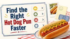 Find the Right Hot Dog Pun Faster