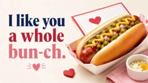 Hot Dog Love Puns and Valentine Puns