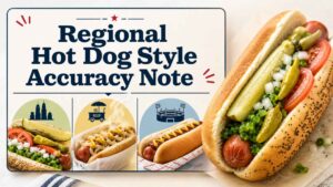 Regional Hot Dog Style Accuracy Note
